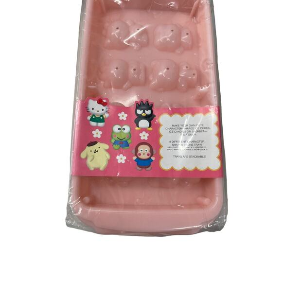 New Vintage 2000 Sanrio Character Ice Cube Tray Hello Kitty Mimmy Keroppi Purin - Picture 3 of 11